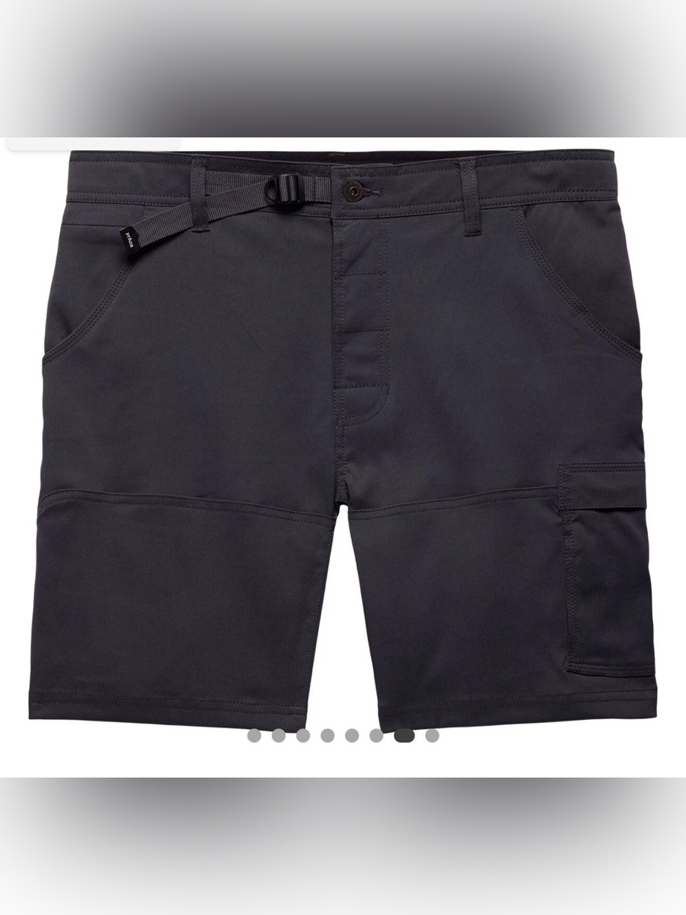prAna Stretch Zion Shorts Men’s 40 Dark Iron 8” Inseam Hiking Outdoor